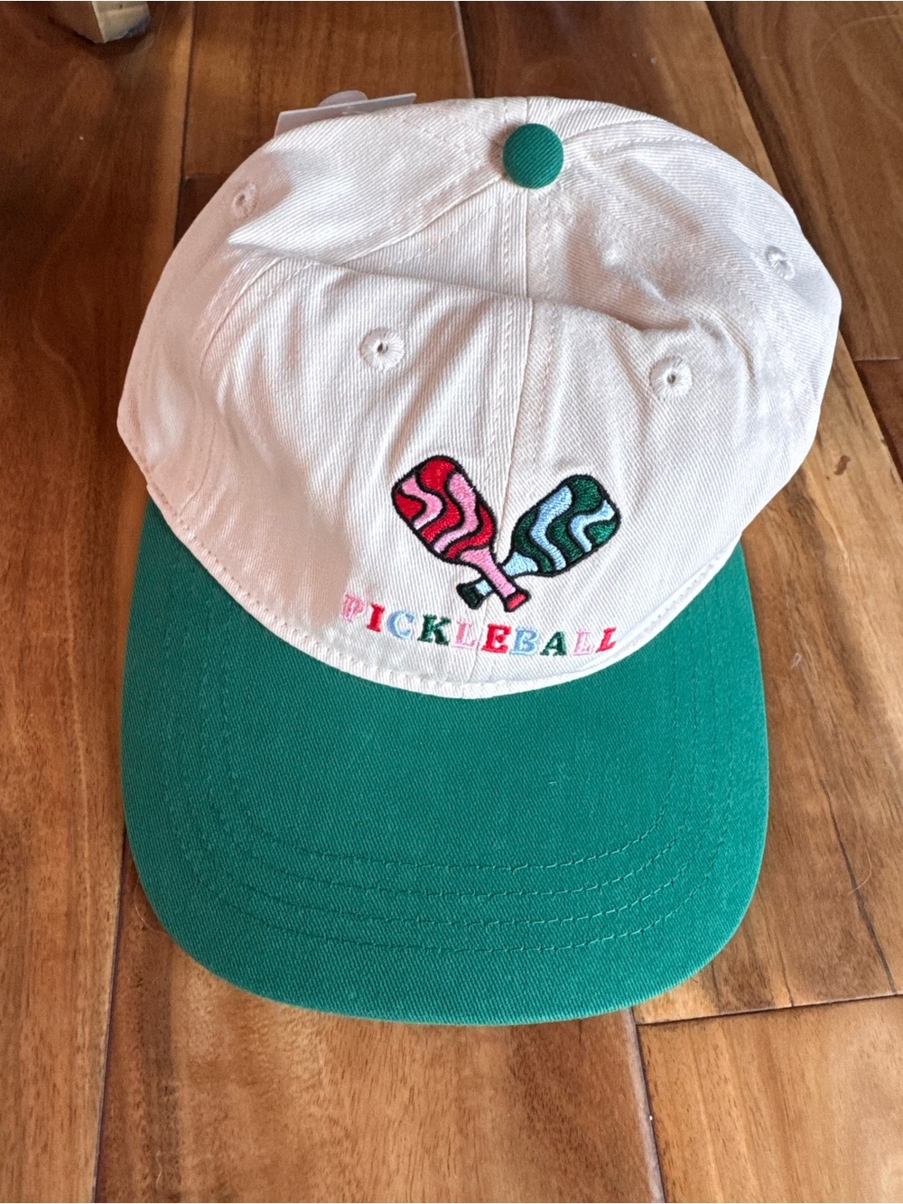 Frasier Sterling Sport Two-Tone Pickleball Cap in White & Green